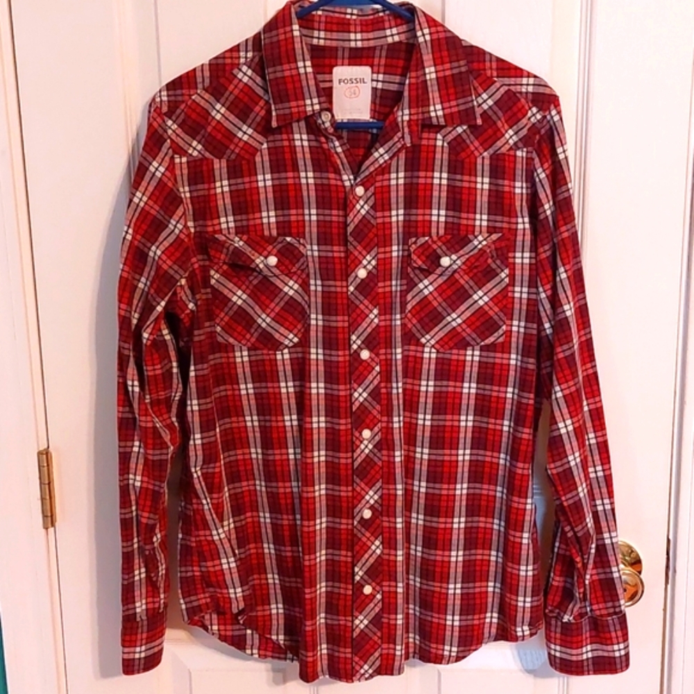 Fossil Snap Button Shirt